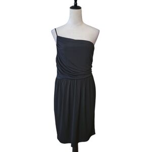 Calvin Klein Black One Shoulder Cocktail Dress Size 12
